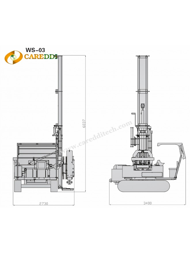 WS-03 Useful Small Piling Equipment Customized Vibrate Hammer Hydraulic Pile Driver